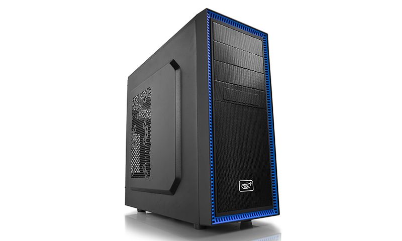 Кутия за компютър DeepCool Tesseract черна/синя