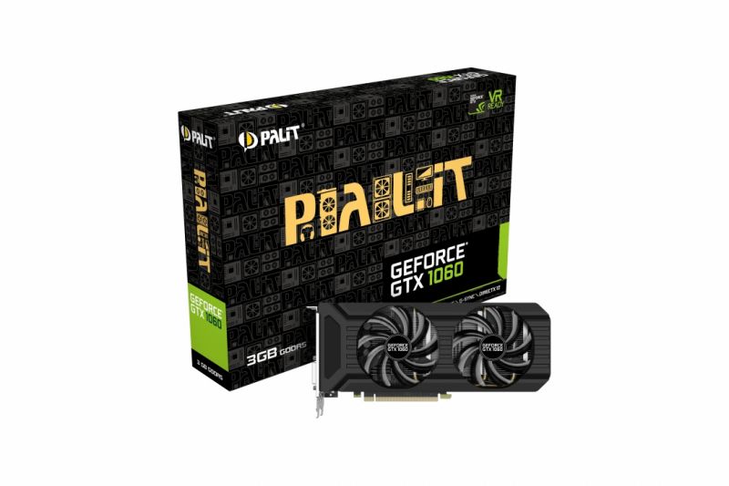 Видео карта Palit Nvidia GeForce GTX 1060 Dual 3GB GDDR5