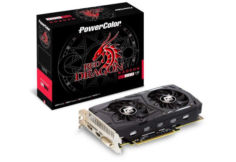 Видео карта PowerColor AMD Radeon RX460 Red Dragon 4GB GDDR5