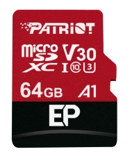 SD карта Patriot EP Series 64GB Micro SDXC V30 - PEF64GEP31MCX
