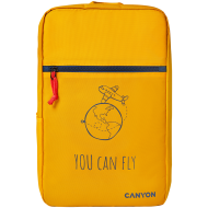 Раница за лаптоп Canyon за 15,6" лаптоп, полиестър, жълт - CNS-CSZ03YW01
