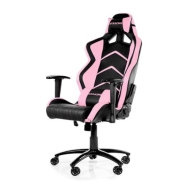  Геймърски стол AKRACING черен с розови елементи