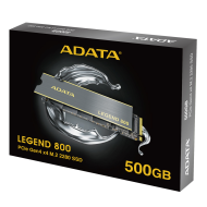 SSD диск Adata 500GB LEGEND 800 PCIe Gen4 x4 M.2 2280 - ALEG-800-500GCS