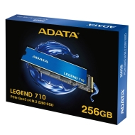 SSD диск Adata 256GB LEGEND 710 PCIe Gen3 x4, NVMe 1.4, up to 2,400/1,800MB - ALEG-710-256GCS