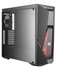 Кутия Cooler Master MasterBox K500L with 2 x RED LED fan and RED striping