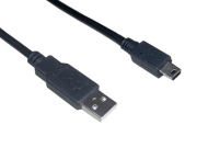 Кабел Vcom USB 2.0 AM / Mini USB 5pin - CU215-3m