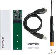 Кутия за SSD M.2 2280/2260 Transcend USB 3.1 M.2 SSD upgrade kit, Silver, TS-CM80S