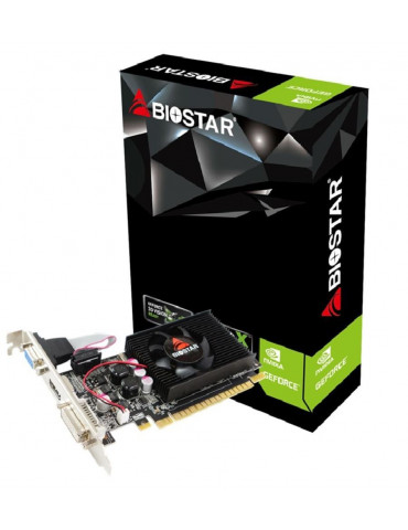 Видео карта Biostar GeForce GT 610, 2GB, SDDR3, 64 bit, DVI-I, D-Sub, HDMI - N-VN6103THX6