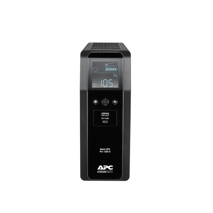 Токозахранващо устройство APC Back UPS Pro BR 1200VA, Sinewave, 8 Outlets, AVR, LCD interface - BR1200SI