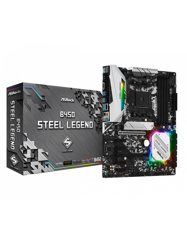 Дънна платка AsRock B450 Steel Legend