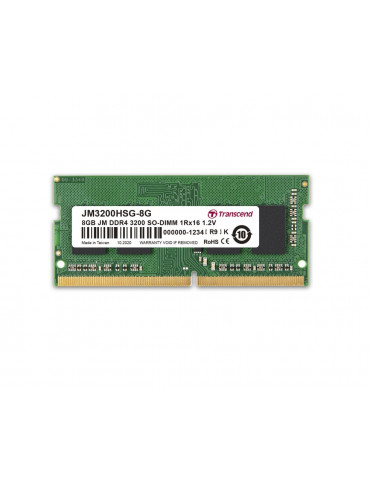 RAM памет Transcend 8GB JM 3200MHz SODIMM - JM3200HSG-8G