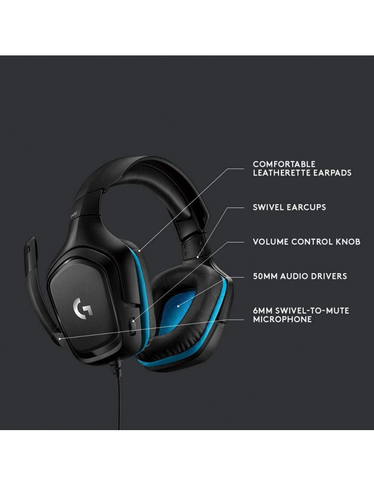 Геймърски слушалки Logitech G432