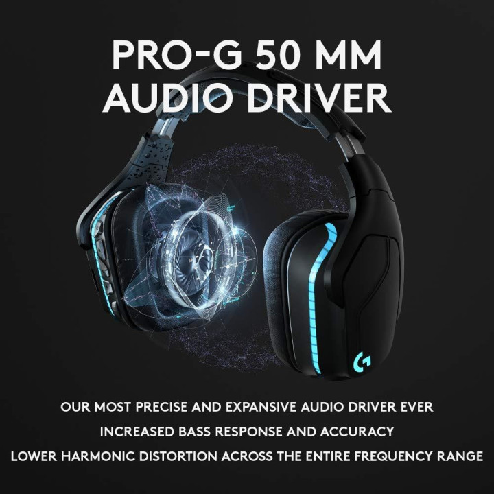 Безжични геймърски слушалки Logitech G935 7.1 Lightsync