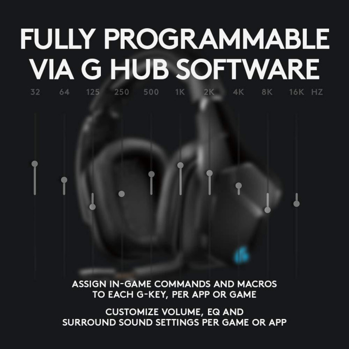 Безжични геймърски слушалки Logitech G935 7.1 Lightsync