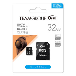 Карта памет Team Group 32GB micro SDHC/SDXC UHS-I CARD   SD Adapter - TUSDH32GCL10U03