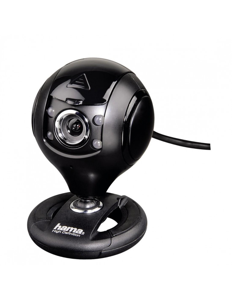 Уеб камера с микрофон HAMA Spy Protect, HD, черен - HAMA-53950