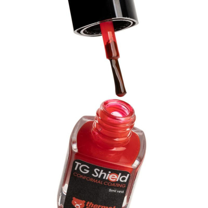 Защитен лак Thermal Grizzly Shield, 5ml, червен - TG-ASH-050-RT