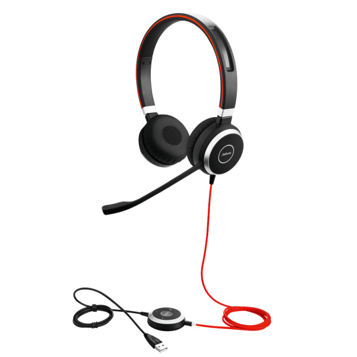 Слушалки Jabra Evolve 40, Stereo Unified Communication Optimized, черен - 6399-829-209