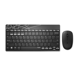 Bluetooth комплект клавиатура и мишка RAPOO 8000M Multi mode, черен