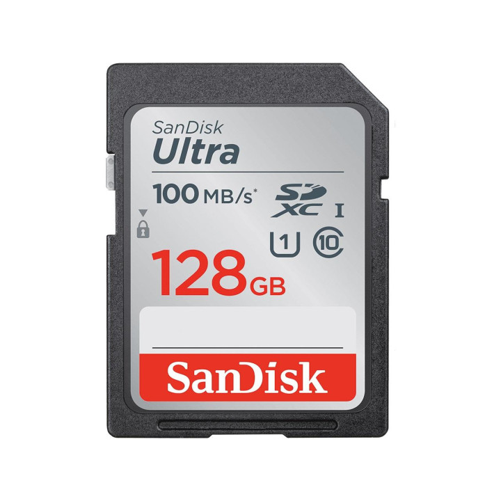 Карта памет SANDISK 128GB Ultra SDHC/SDXC, Class 10 UHS-I, 100 Mb/s - SDSDUNR-128G-GN6IN