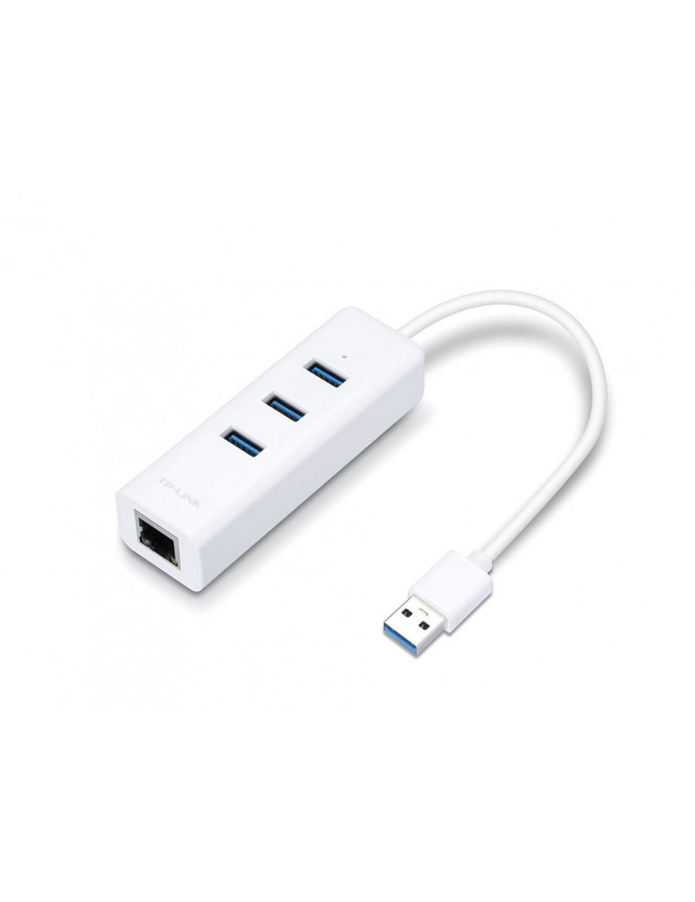 Адаптер TP-Link UE330 USB 3.0 3-Port Hub & Gigabit Ethernet