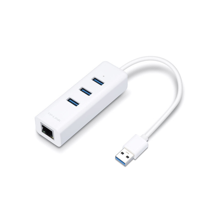 Адаптер TP-Link UE330 USB 3.0 3-Port Hub & Gigabit Ethernet