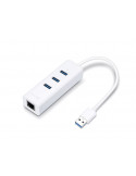 Адаптер TP-Link UE330 USB 3.0 3-Port Hub & Gigabit Ethernet
