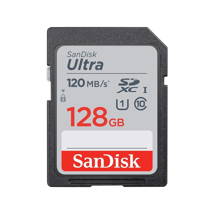 Карта памет SANDISK 128GB Ultra SDHC, Class 10, U1, 120 Mb/s - SDSDUN4-128-GN6IN