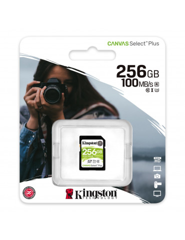 Карта памет Kingston 256GB Canvas Select Plus SD Class 10 UHS-I - SDS2/256GB