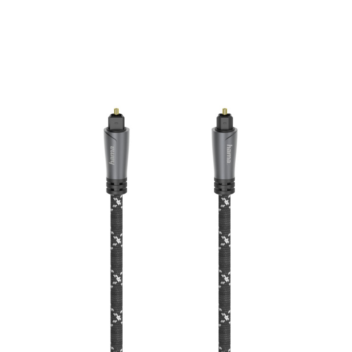 Оптичен аудио кабел HAMA ODT plug (Toslink), метал, 3 м