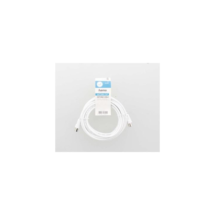 Антенен кабел HAMA 205031 коаксиален мъжко - коаксиален женско, 10 м, 75dB, екраниран