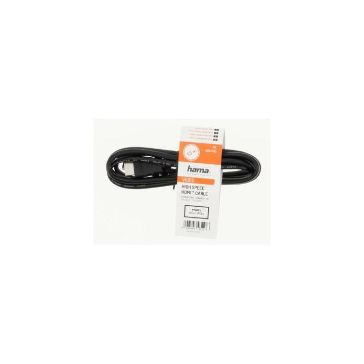 Кабел HAMA HDMI 205000, мъжко-мъжко, 1.5 м, Екраниран
