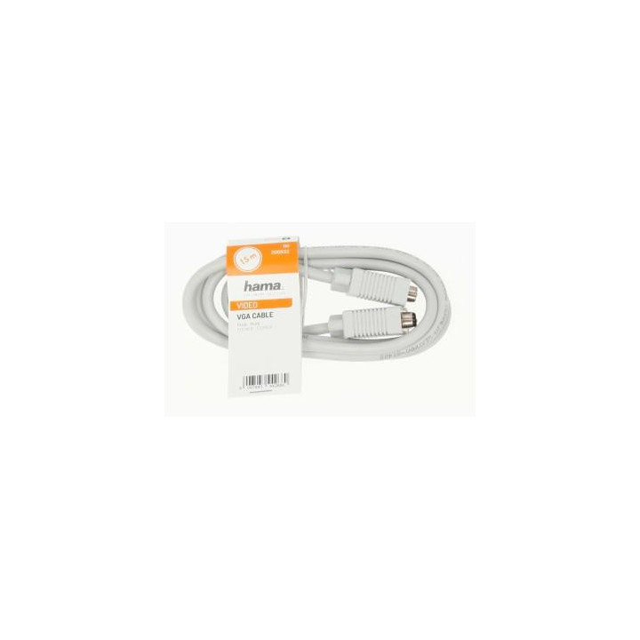 Кабел за монитор HAMA VGA-VGA, 1.50 м