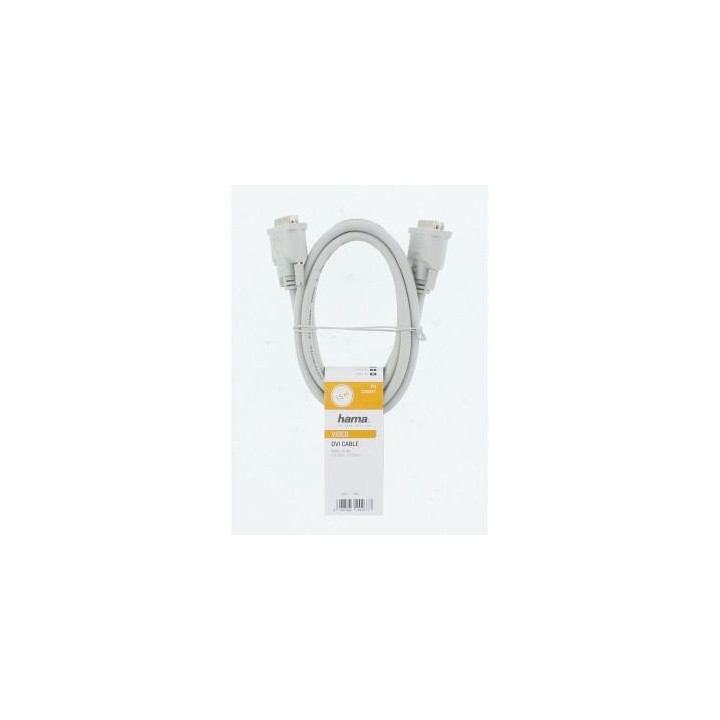 Кабел HAMA DVI-D Dual Link мъжко - мъжко, 1.5 м