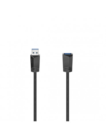 Удължителен кабел HAMA 200628 USB-A мъжко - USB-А женско,1.5 м, екраниран