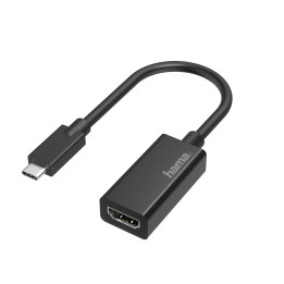 Адаптер HAMA  USB-C мъжко - HDMI женско, Ultra HD, 4K черен