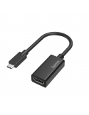 Адаптер HAMA  USB-C мъжко - HDMI женско, Ultra HD, 4K черен