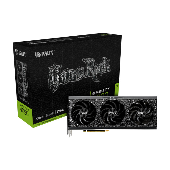 Видео карта Palit GeForce RTX 4090 GameRock OmniBlack 24GB - NED4090019SB-1020Q