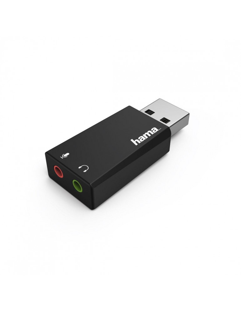 Звукова карта HAMA 2.0 Stereo, USB 2.0, черен