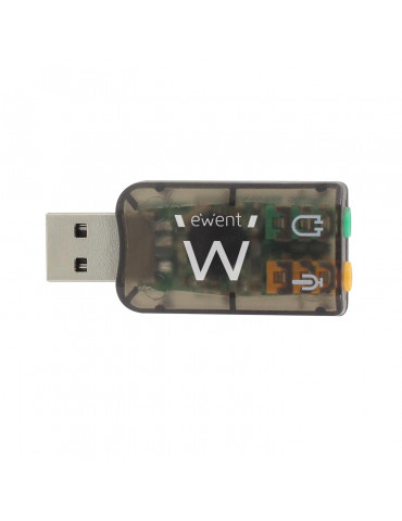 Звукова карта Ewent EW3751, 5.1, USB 2.0, черен