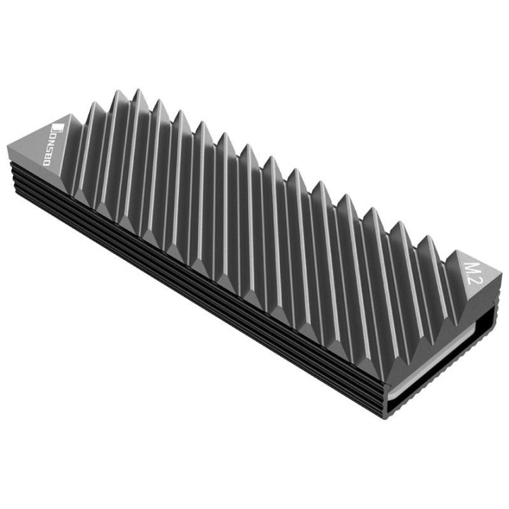 Пасивен охладител за SSD Jonsbo M.2 SSD, оребрен, сив