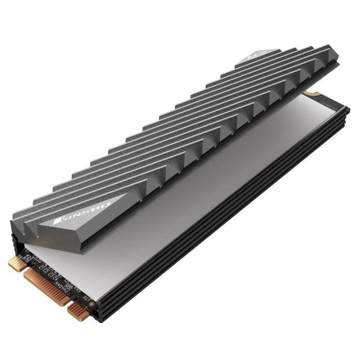Пасивен охладител за SSD Jonsbo M.2 SSD, оребрен, сив