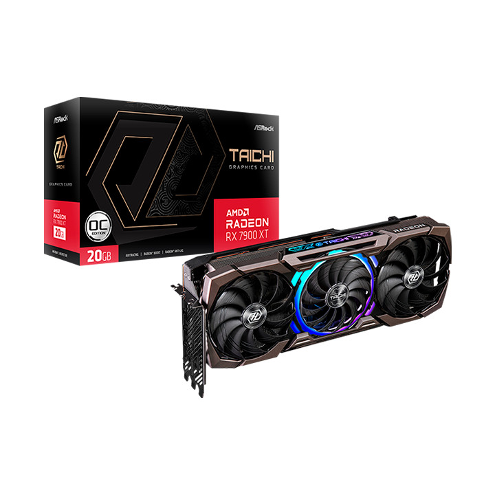 Видео карта Asrock AMD Radeon RX7900XT Taichi 20GB OC, GDDR6, 320-bit - RX7900XT TC 20GO