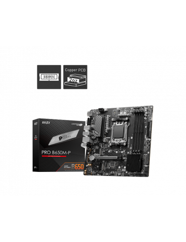 Дънна платка MSI PRO B650M-P, AM5 - 911-7E27-001