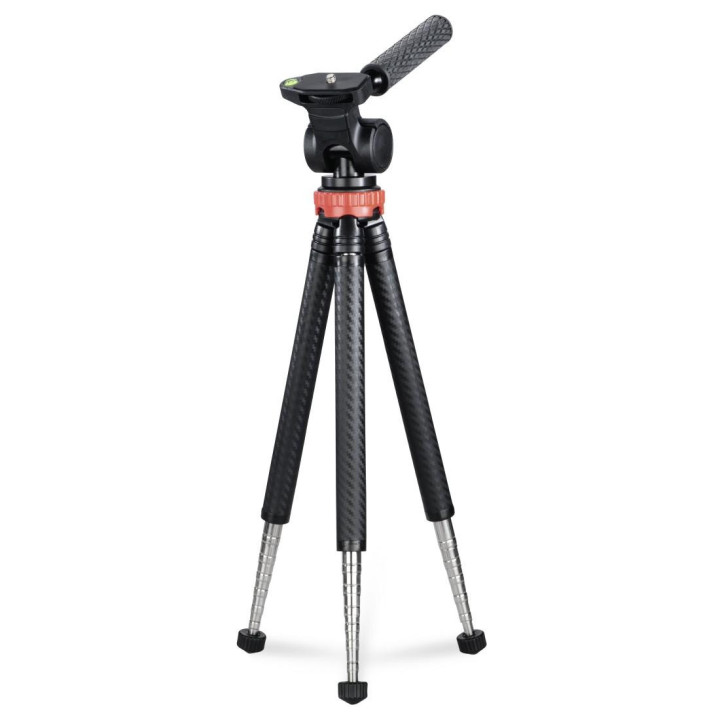 Трипод HAMA Traveller Pro, за смартфони, GoPros,фото камери, 106 см, 2D, черен - HAMA-04631
