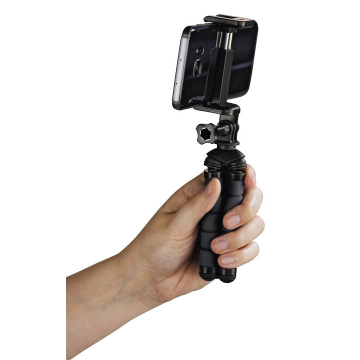 Мини статив HAMA Flex, за смартфони, 14 см, черен - HAMA-04609