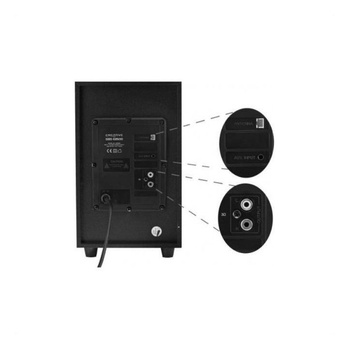 Bluetooth колонки Creative SBS E2500, 2.1, черен