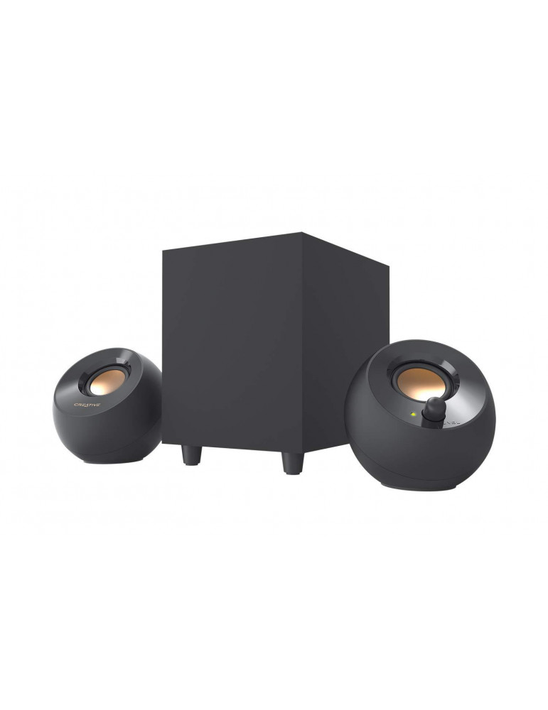 Колонки Creative PEBBLE Plus 2.1, USB, черен