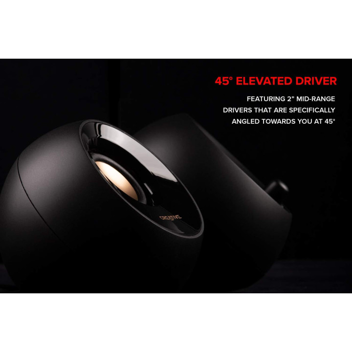 Колонки Creative PEBBLE Plus 2.1, USB, черен