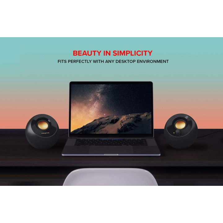 Колонки Creative PEBBLE Plus 2.1, USB, черен